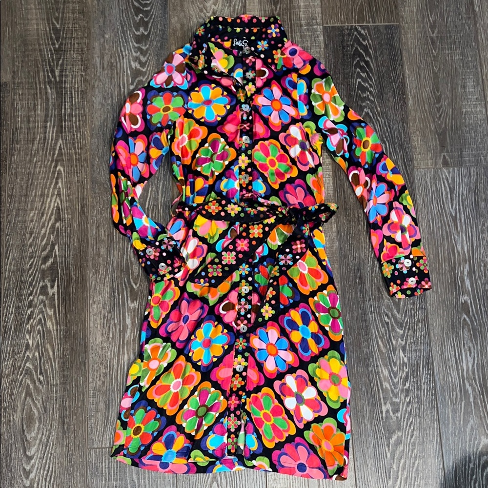 Floral Multicolor Women's Dress